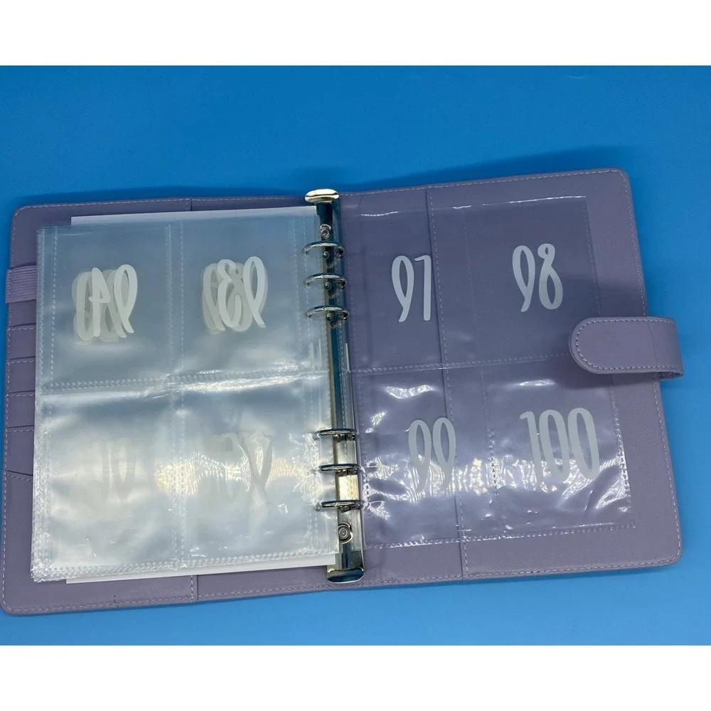 100 Envelope $5050 Savings Challenges Envelopes Binder and Undated Daily Planner